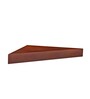 Triangular shape Brown Engineered Wood Wall Shelf
