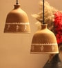 Tribal Print Terracotta Cluster Hanging Light