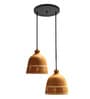 Tribal Print Terracotta Cluster Hanging Light