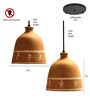 Tribal Print Terracotta Cluster Hanging Light Tribal Print Terracotta Cluster Hanging Light