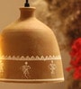 Tribal Print Terracotta Dome Hanging Light
