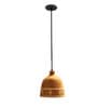 Tribal Print Terracotta Dome Hanging Light