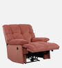 Tribbiani Velvet 1 Seater Motorised Recliner in Blush Pink Colour