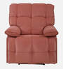 Tribbiani Velvet 1 Seater Motorised Recliner in Blush Pink Colour
