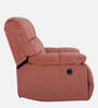 Tribbiani Velvet 1 Seater Motorised Recliner in Blush Pink Colour