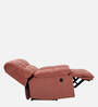 Tribbiani Velvet 1 Seater Motorised Recliner in Blush Pink Colour