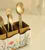 Triflora Wooden Cutlery Holder | Spoon Holder