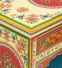 Alankaar Solid Wood Hand-Painted Cabinet