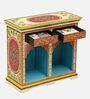 Alankaar Solid Wood Hand-Painted Cabinet