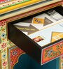Alankaar Solid Wood Hand-Painted Cabinet