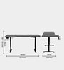 Trigger 2.0 Height Adjustable Standing Desk In Black Color