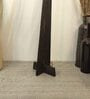 Trigo Wooden Floor Lamp with Jute Shade & Brown Base
