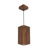 Trika Brown Solid Wood Single Hanging Light