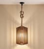 Trika Brown Solid Wood Single Hanging Light