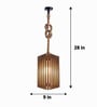 Trika Brown Solid Wood Single Hanging Light