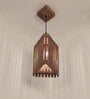 Trika Brown Solid Wood Single Hanging Light