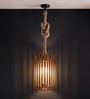 Trika Brown Solid Wood Single Hanging Light