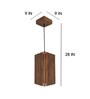 Trika Brown Solid Wood Single Hanging Light