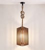 Trika Brown Solid Wood Single Hanging Light