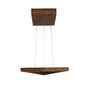 Trine Brown Solid Wood LED Hanging Light