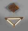 Trine Brown Solid Wood LED Hanging Light
