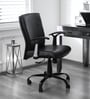 Trinity Leatherette Ergonomic Chair in Black Colour