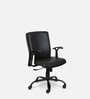 Trinity Leatherette Ergonomic Chair in Black Colour
