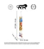 Trinity Of Elephants Multicolour Wood & Metal Windchime