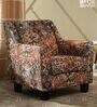 Voorst Fabric Full Back Lounge Chair In Rust Colour