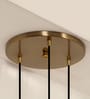 Triple Globe Hanging Pendant Light Antique Brass Finish with Frosted Milky White Glass