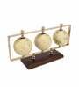 Triple Vertical Gold Iron Table Accent
