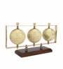 Triple Vertical Gold Iron Table Accent