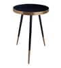 Tripod End Table Black & Gold Finish