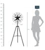 Marco Black Metal Shade Tripod Floor Lamp with Black Base