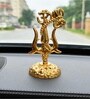 Trishul with Damru Metal Decorative Showpiece