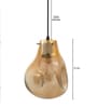 Trista Black Glass Hanging Light