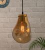 Trista Black Glass Hanging Light