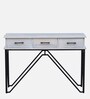 Tristan Solid Wood Console Table In Black & White Finish
