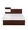 Tristar Queen Bed with Storage in Brown & White Finish