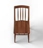 Triton Bliss Teak Wood Dining Chair in Oak Finish