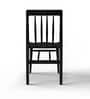 Triton Caitlin Teak Wood Dining Chair in Black Finish