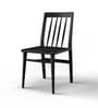 Triton Caitlin Teak Wood Dining Chair in Black Finish