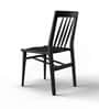 Triton Caitlin Teak Wood Dining Chair in Black Finish