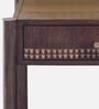Trivexa Solid Wood Writing Desk in Walnut Finish