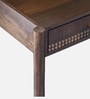 Trivexa Solid Wood Writing Desk in Walnut Finish
