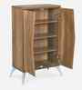 Trixie 2 Door Shoe Cabinet In Oak Finish