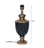Troffy Black Table Lamp with Frustum shaped Pink colour Lampshade