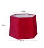 Troffy Black Table Lamp with Frustum shaped Pink colour Lampshade