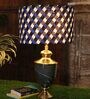 Troffy Black Table Lamp with Multicolour Lampshade