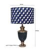 Troffy Black Table Lamp with Multicolour Lampshade